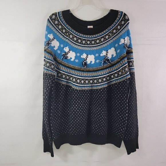 Holiday Time POLAR BEAR Ugly Christmas Holiday Sweater – Size  Small - Picture 7 of 16